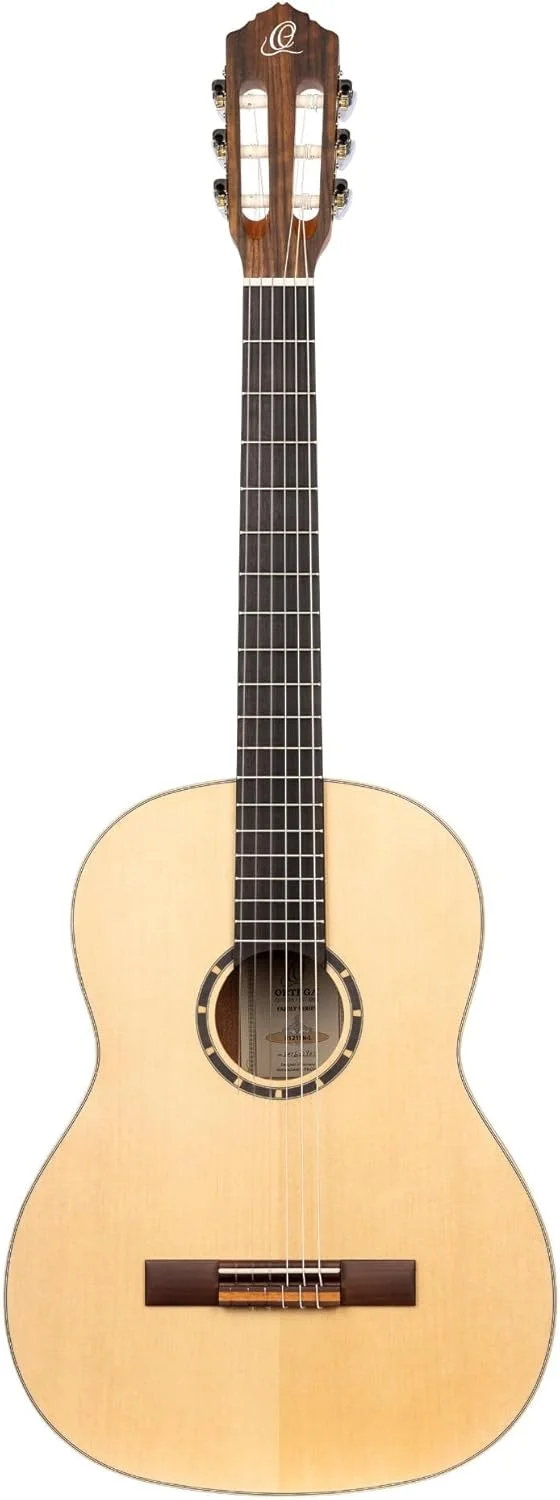 گیتار کلاسیک چپ دست ارتعا - 4/4، دسته باریک - سری Family - شامل کیف - صنوبر، ماهون، طبیعی (R121SN-L)