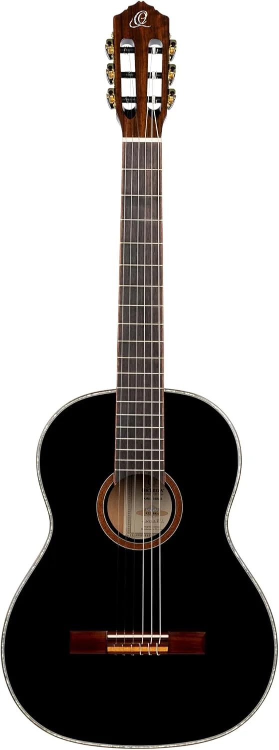 گیتار کلاسیک چپ دست ارtega، سایز 4/4 - سری Family - به همراه کیف مخصوص - صنوبر، ماهون، مشکی (R221BK-L)