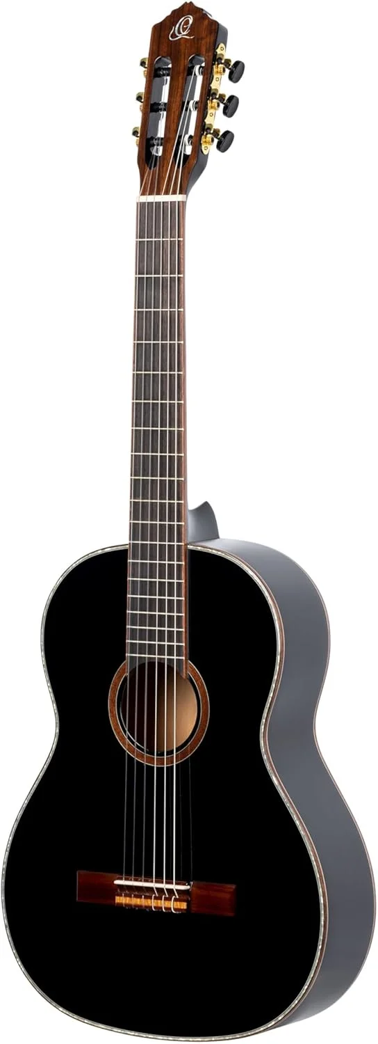 گیتار کلاسیک چپ دست ارtega، سایز 4/4 - سری Family - به همراه کیف مخصوص - صنوبر، ماهون، مشکی (R221BK-L)