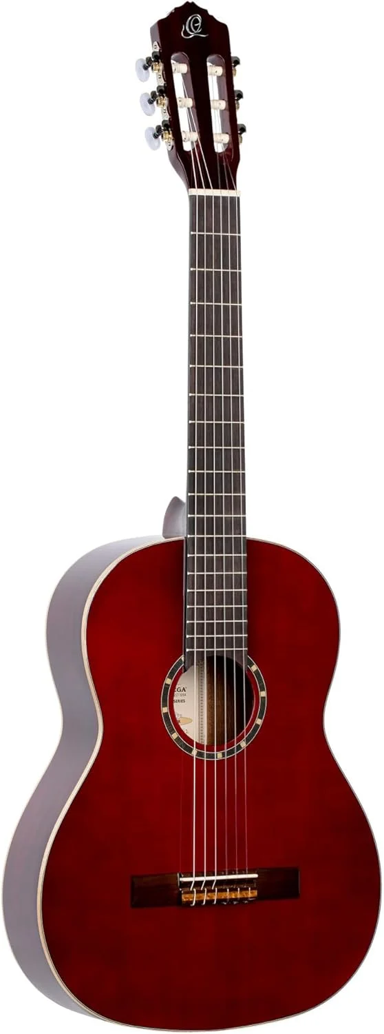 گیتار کنسرت 4/4 Ortega Guitars - سری Family - به همراه کیف - صنوبر، ماهون، قرمز (R121WR)