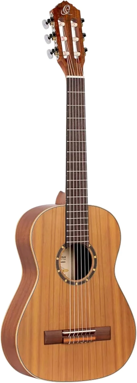 گیتار کنسرت 1/2 Ortega Guitars - سری Family - به همراه کیف - سدر، ماهون، طبیعی (R122-1/2)