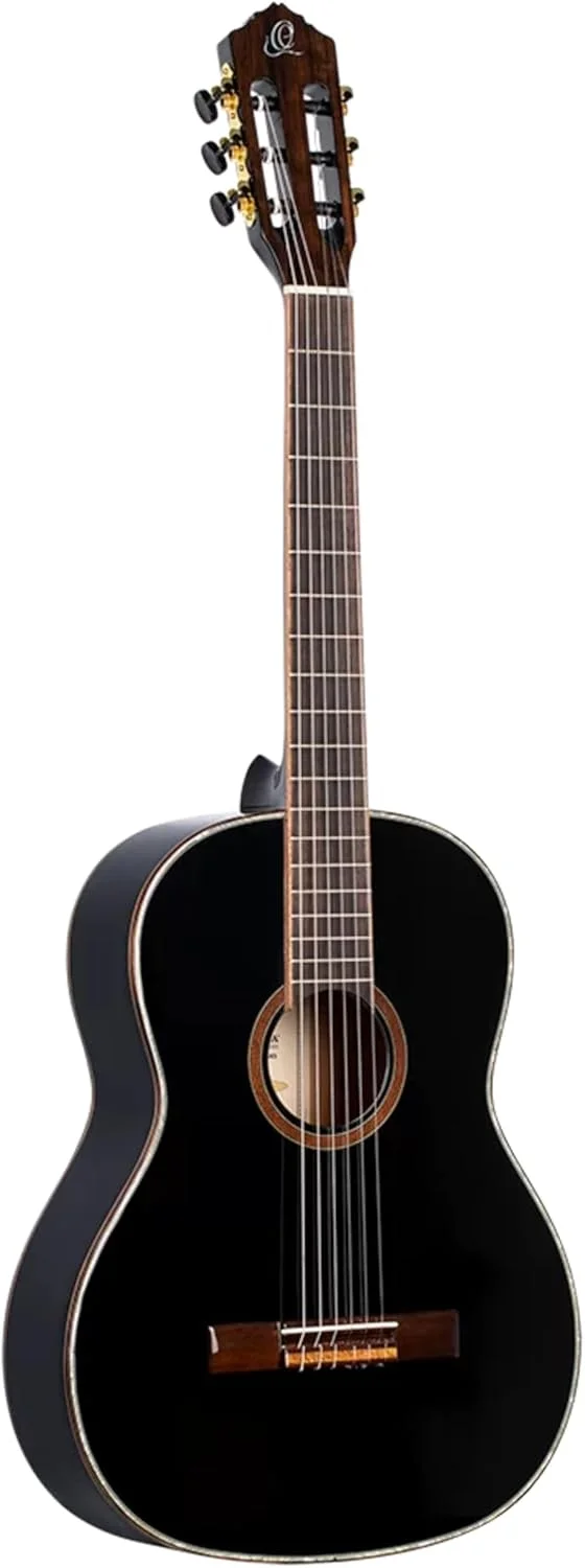 گیتار کنسرت ارتعا 4/4 - گردن باریک - سری فامیلی - شامل کیف نرم - صنوبر، ماهون، مشکی (R221SNBK)