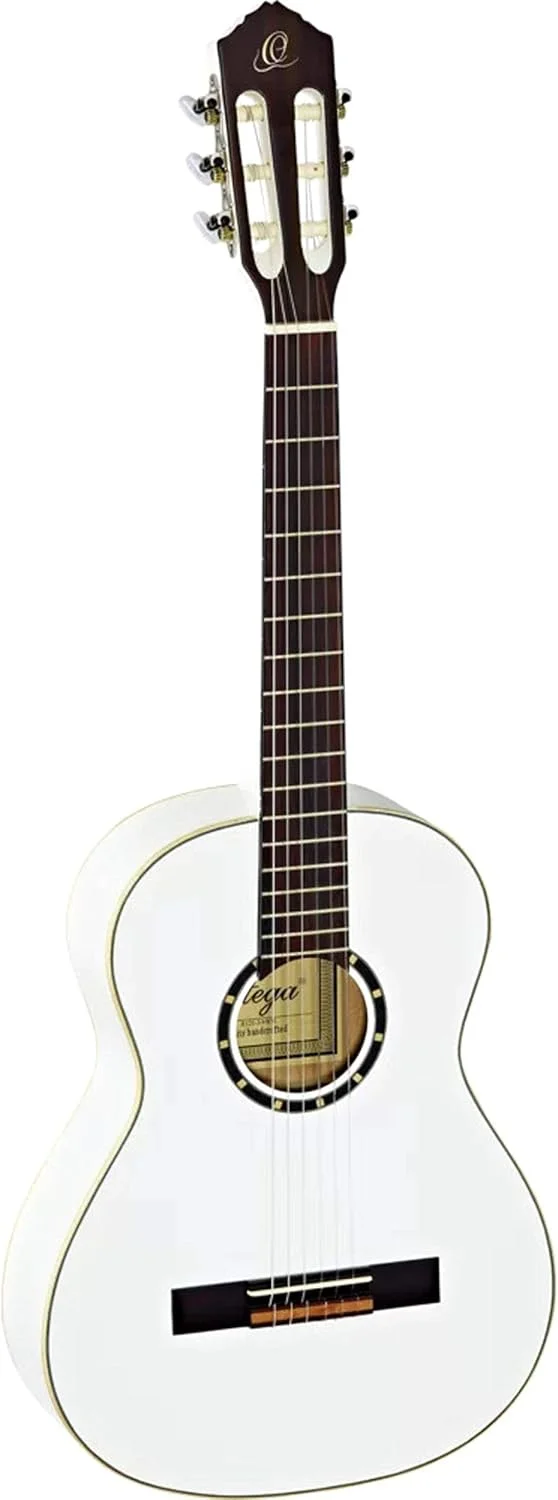 گیتار کنسرت 3/4 ارتعا - سری فامیلی - شامل کیف نرم - صنوبر، ماهون، سفید (R121-3/4WH)