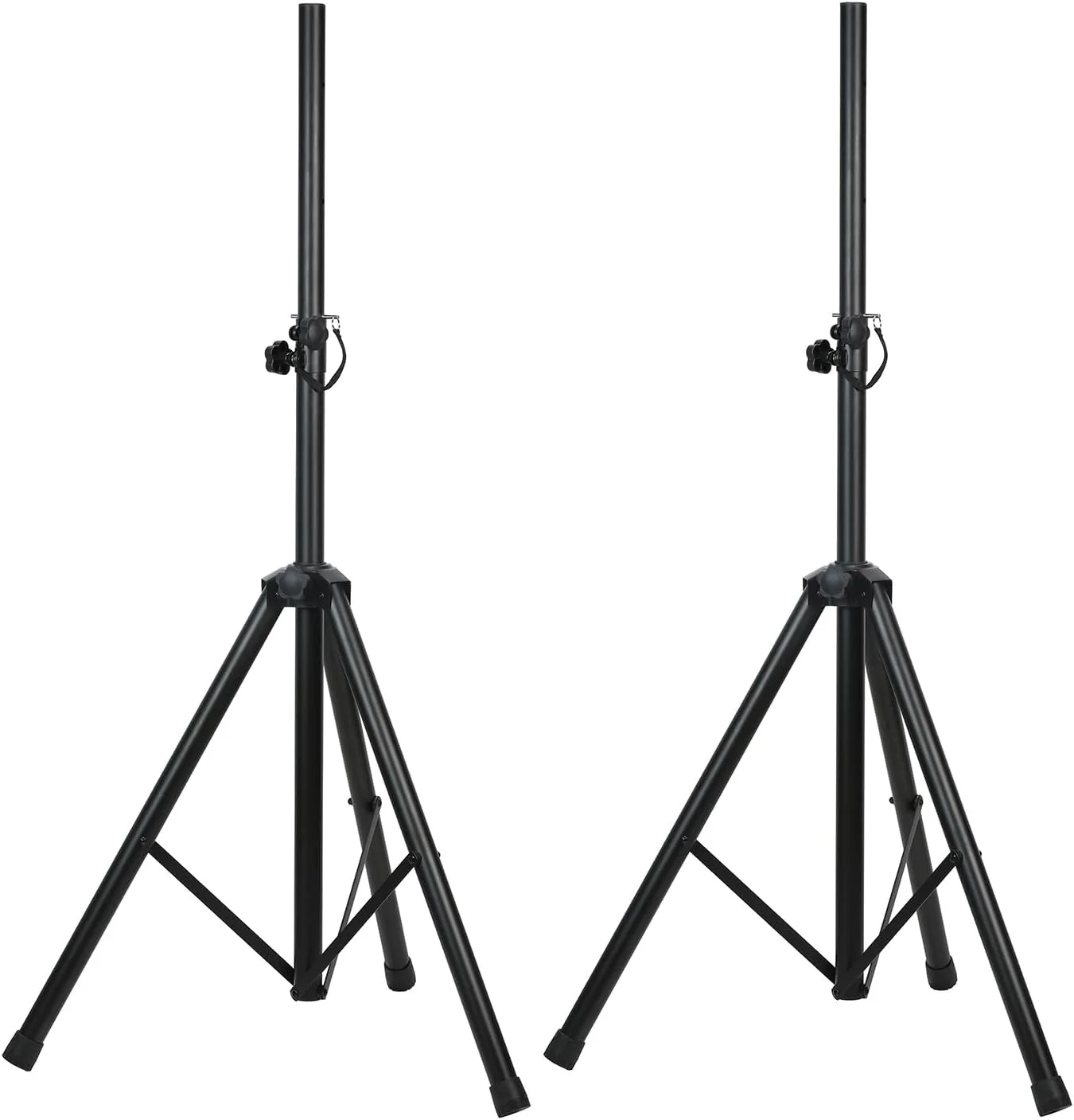 پایه بلندگوی HD-300، پایه بلندگوی PA، سه پایه بلندگو، ارتفاع قابل تنظیم از 111.8 سانتی متر تا 183.9 سانتی متر، تحمل وزن تا 68 کیلوگرم، 2 عدد در بسته، مشکی