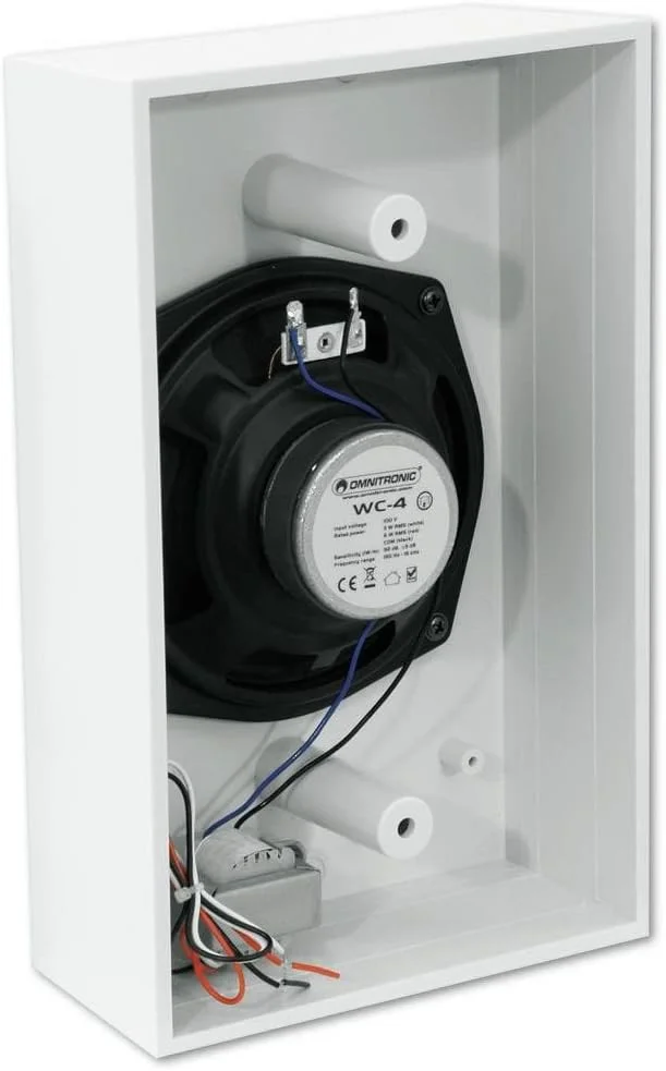 بلندگوی دیواری امنیترونیک WC-4 ELA | بلندگوی پهن باند 5 اینچی، 100 ولت، 6 وات RMS