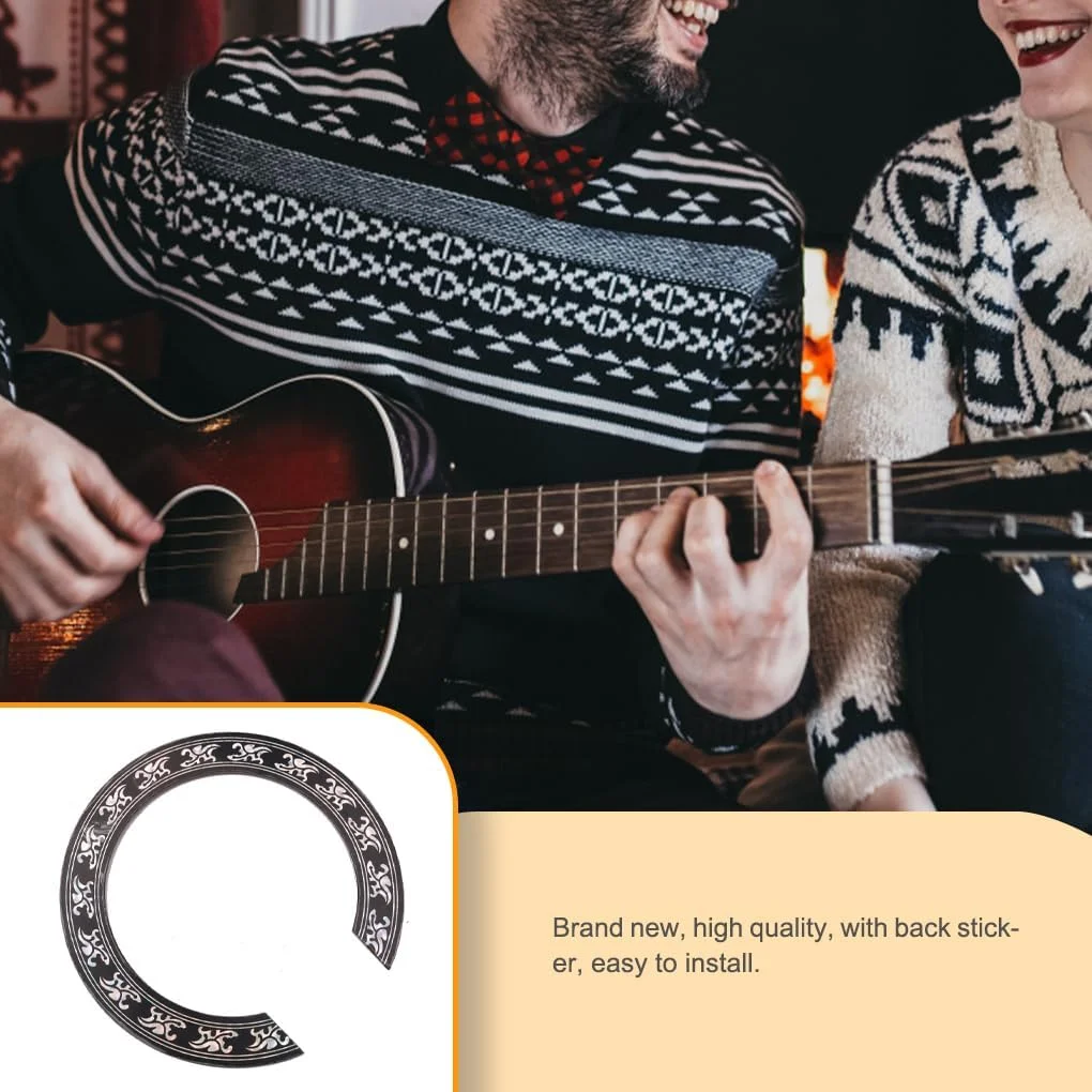برچسب تزئینی روزت برای گیتار، قطعات یدکی سبک وزن و ابزار آلات جانبی مناسب برای نوازندگی گیتار
