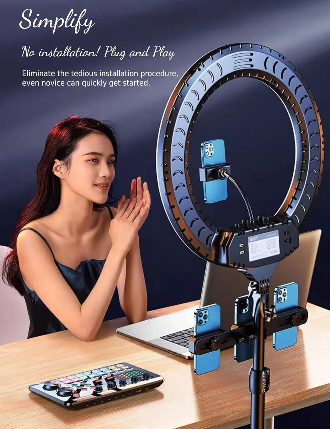 کارت صدای زنده Bewinner F998 - میکسر صدای خارجی با افکت های میکسر DJ و تغییر دهنده صدا، میکسر صوتی دو کاناله 16 بیتی 44.1 کیلوهرتز DJ برای پخش زنده یوتیوب کارت صدای زنده Bewinner F998 - میکسر صدای خارجی با افکت های میکسر DJ و تغییر دهنده صدا، میکسر صوتی دو کاناله 16 بیتی 44.1 کیلوهرتز DJ برای پخش زنده یوتیوب