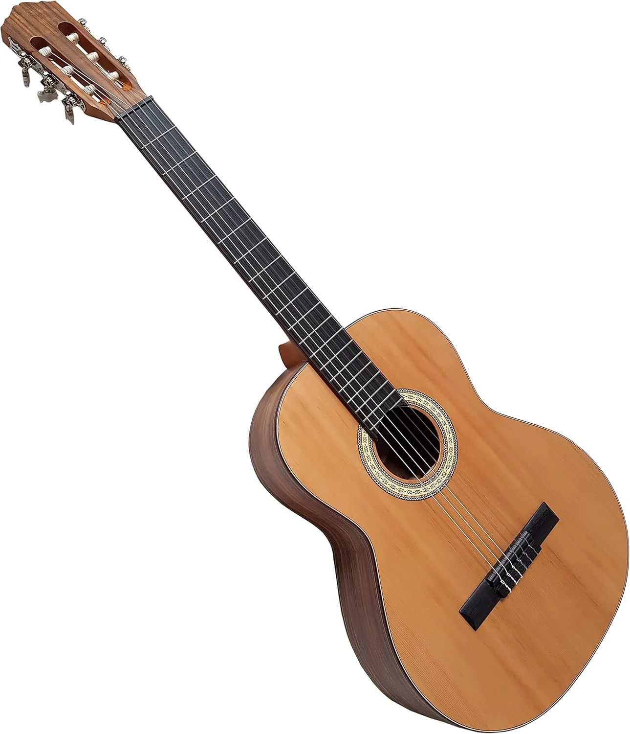 گیتار کلاسیک MSA 4/4 سدر یکپارچه - گیتار کنسرت ماهون - کلاسیک - طبیعی - پشت و کناره ها ماهون - سیم های D´ADDARIO - صفحه یکپارچه - MCG200M