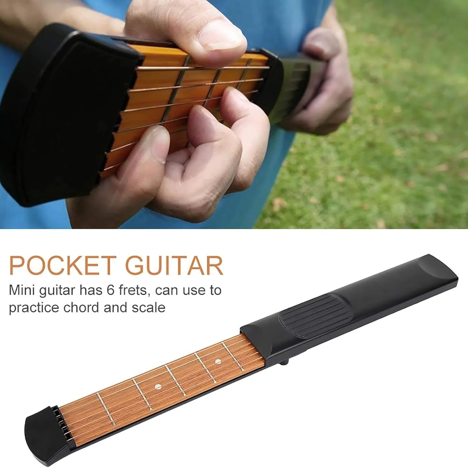 تمرین دهنده قابل حمل گیتار: تمرین آکورد، ابزار یادگیری فرت بورد، تجهیزات سفر صحنه، ابزار تمرین موسیقی | استودیو جلسه P
