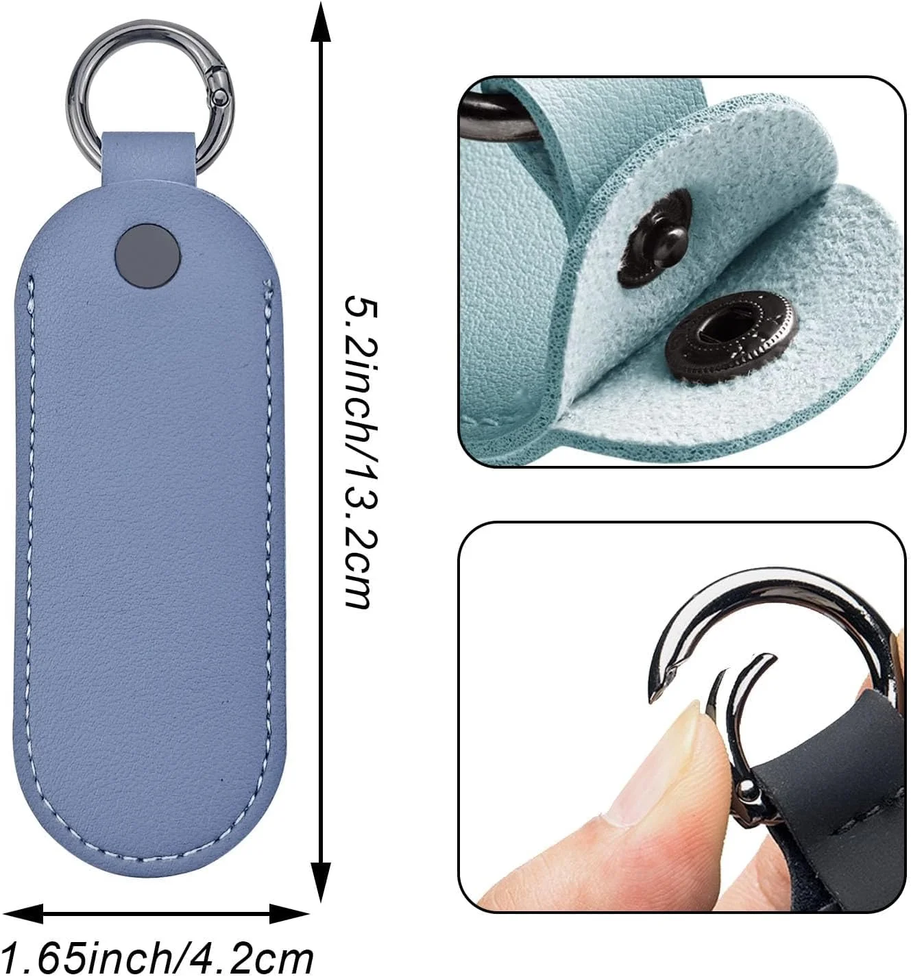 ست ۴ عددی کیف چرمی برای فلش مموری، جا کلیدی و کیف نگهداری فلش درایو، کاور محافظ فلش مموری