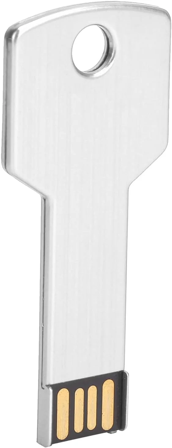 جاکلیدی فلش مموری، دیسک حافظه USB با شکل کلید، فلش مموری USB برای استفاده در کامپیوتر نقره ای (64 گیگابایت) جاکلیدی فلش مموری، دیسک حافظه USB با شکل کلید، فلش مموری USB برای استفاده در کامپیوتر نقره ای (64 گیگابایت)