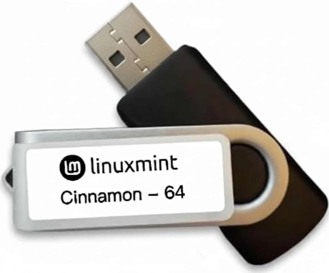 فلش درایو USB لایو 64 بیتی لینوکس مینت Cinnamon 22، قابل بوت برای نصب/تعمیر