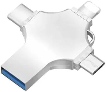 فلش مموری OTG با 4 پورت مختلف، حافظه اکسترنال برای آیفون، فلش درایو USB 3.0 برای آیپد، اندروید و کامپیوتر (2.0 ترابایت) فلش مموری OTG با 4 پورت مختلف، حافظه اکسترنال برای آیفون، فلش درایو USB 3.0 برای آیپد، اندروید و کامپیوتر (2.0 ترابایت)