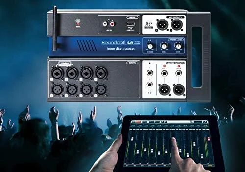 میکسر دیجیتال 12 کاناله Soundcraft Ui12 با کنترل از راه دور، مشکی کانال 12 12 کانال مشکی