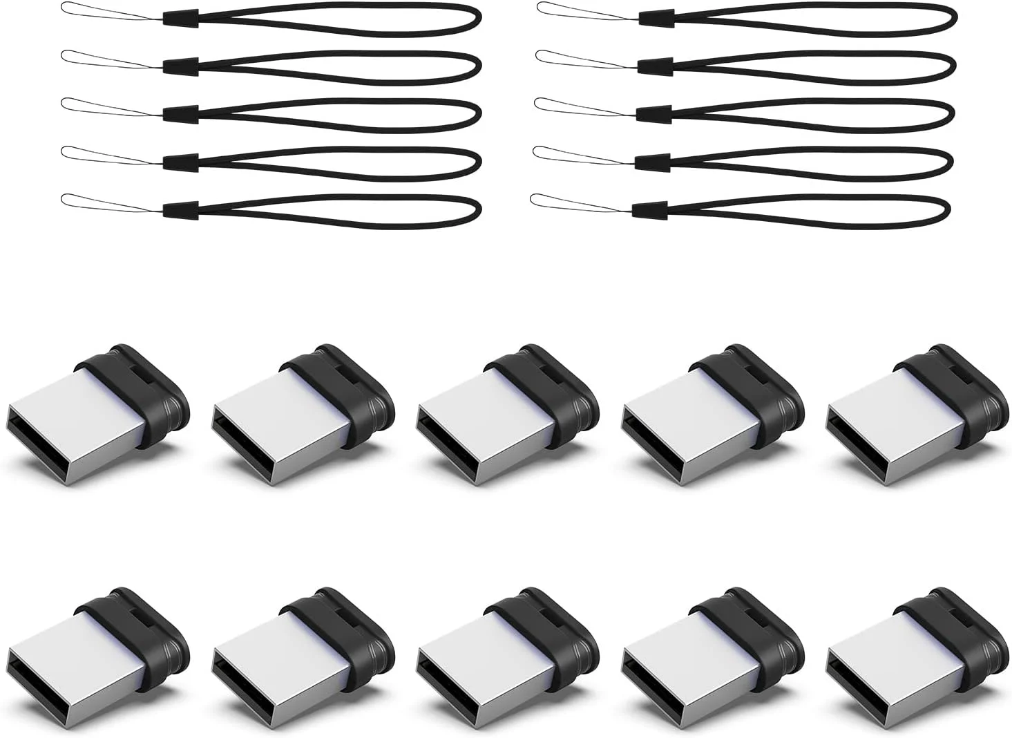 فلش مموری کوچک 16 گیگابایتی K&ZZ، بسته 10 عددی، فلش درایو USB کوچک 16G با بند، فلش درایو USB 2.0 با نمای کم، مموری استیک کوچک 16 گیگابایتی (16 گیگابایت، مشکی) فلش مموری کوچک 16 گیگابایتی K&ZZ، بسته 10 عددی، فلش درایو USB کوچک 16G با بند، فلش درایو USB 2.0 با نمای کم، مموری استیک کوچک 16 گیگابایتی (16 گیگابایت، مشکی)