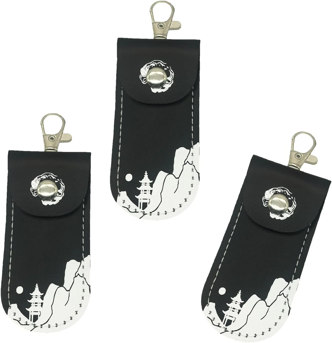 کیف سه تکه برای فلش مموری USB، کاور محافظ فلش مموری USB، محافظت از فلش مموری USB، قابل استفاده به عنوان کیف کلید امنیتی کیف سه تکه برای فلش مموری USB، کاور محافظ فلش مموری USB، محافظت از فلش مموری USB، قابل استفاده به عنوان کیف کلید امنیتی