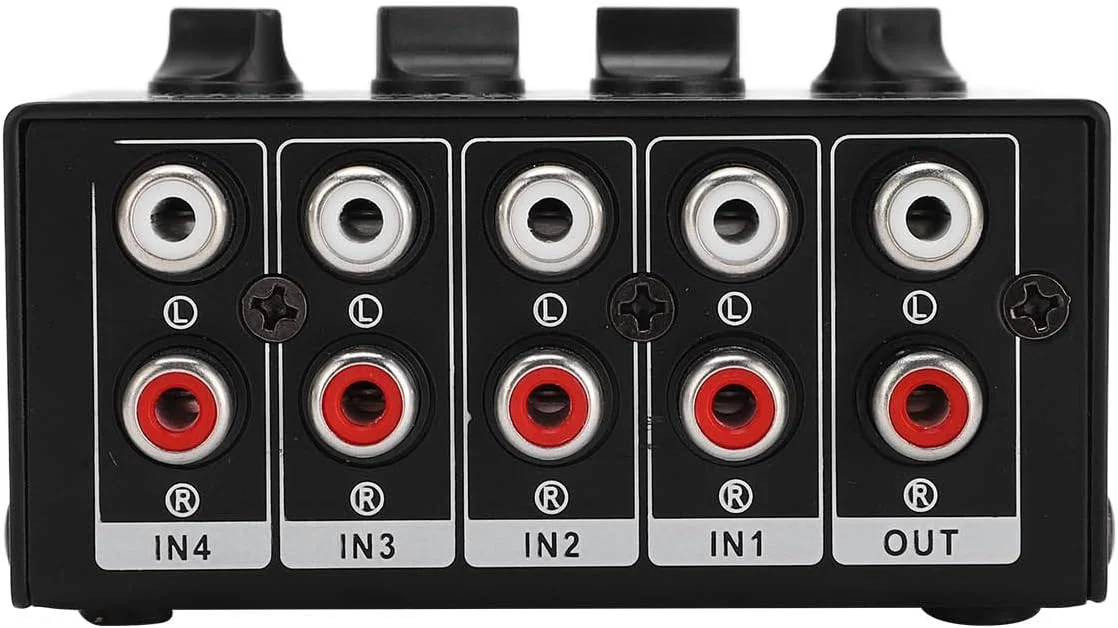 میکسر استریو، پسیو، 4 کانال، خط صوتی، مینی RCA، قابل حمل، برای کامپیوتر، تلفن، تبلت