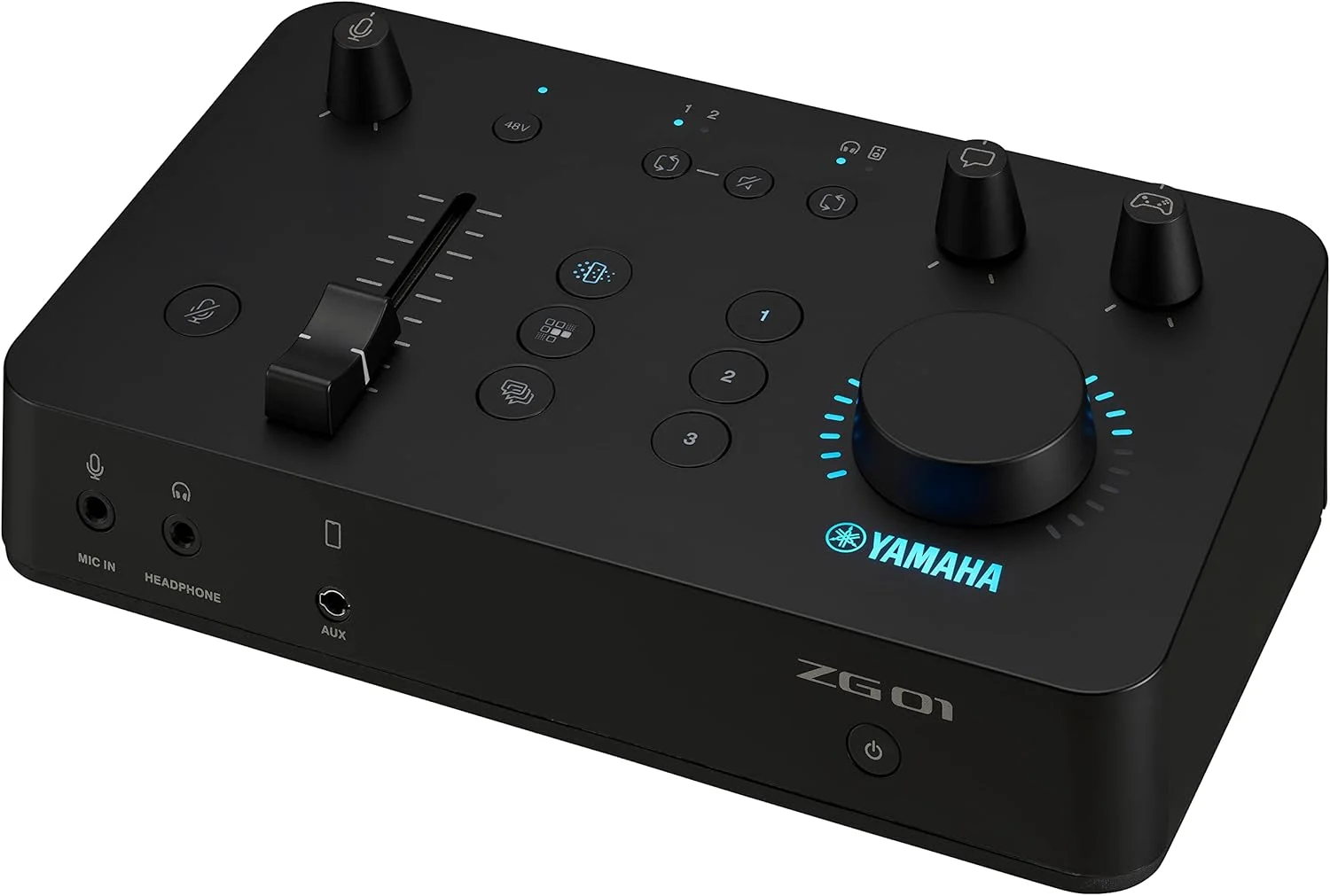 میکسر صوتی استریمینگ بازی Yamaha ZG01 – ضبط و پخش صدای USB با وضوح بالا – برای ویندوز، مک، iOS و اندروید – در رنگ مشکی