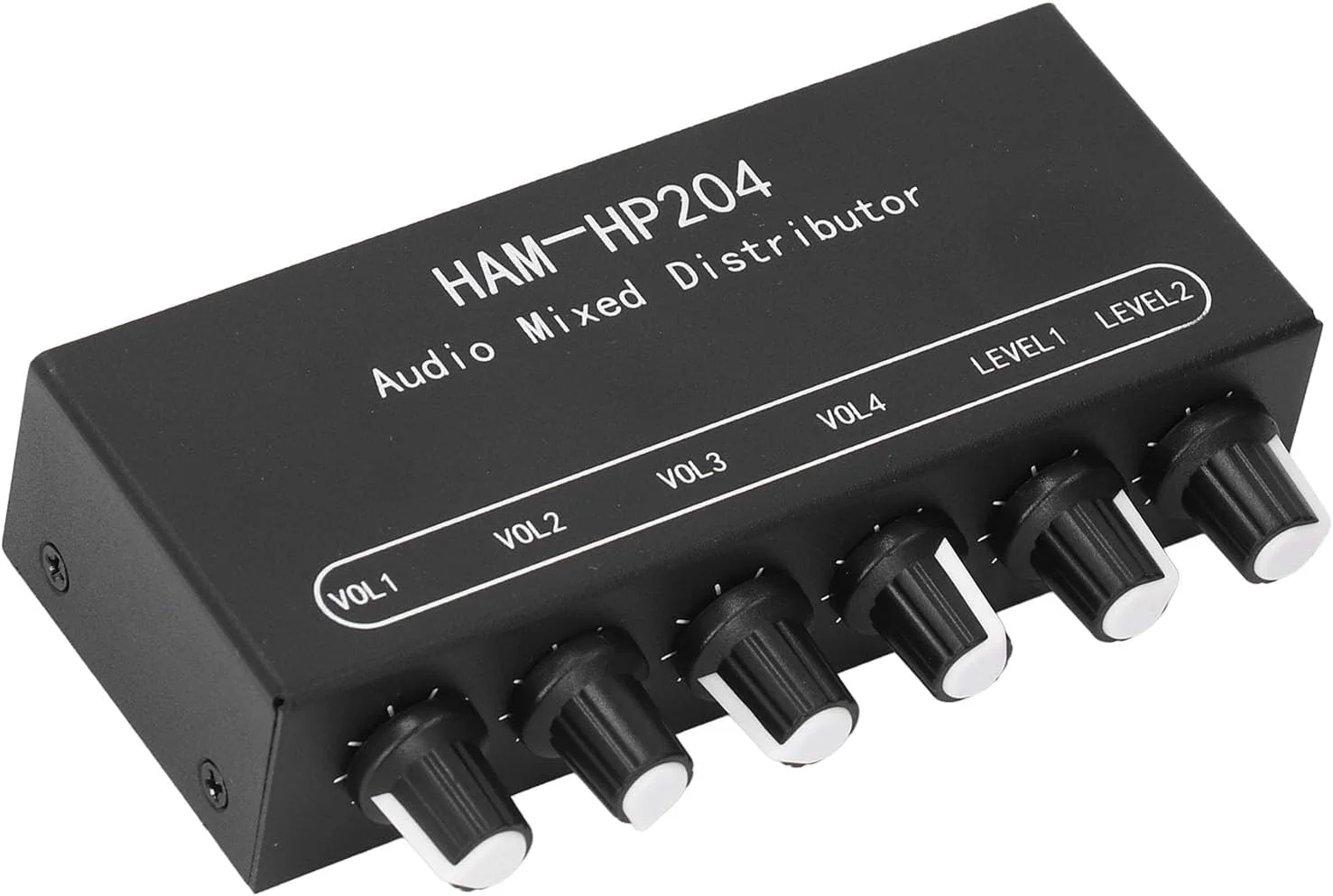 میکسر-توزیع کننده استریو، 6 کانال، میکسر صوتی HiFi 3.5 میلی متری، تقویت کننده هدفون، سوئیچر، اسپلیتر، 2 ورودی 4 خروجی، کنترلر میکسر، تقویت کننده استریو هدفون صوتی