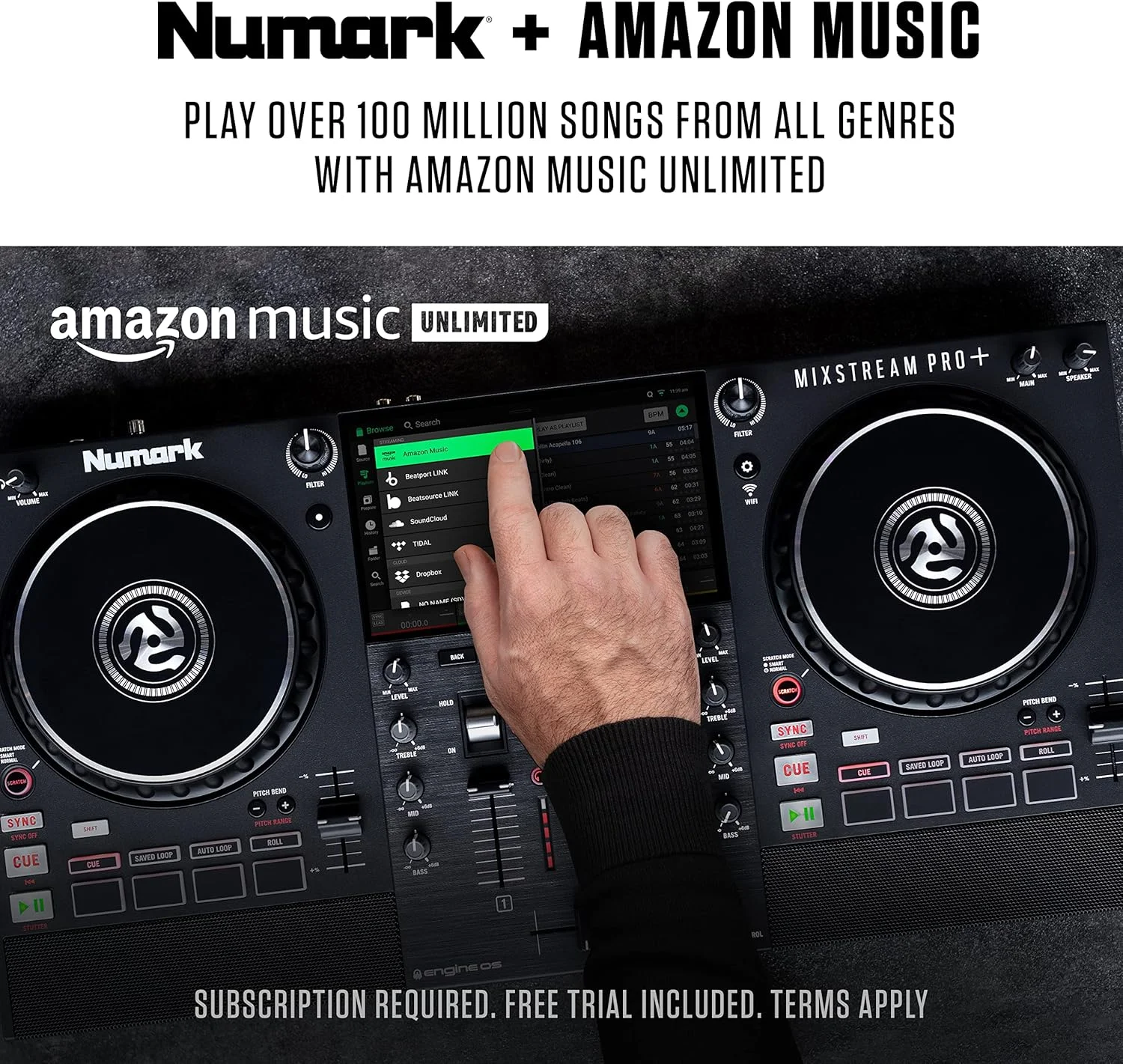 کنترلر دیجی مستقل Numark Mixstream Pro+ و هدفون دیجی HF175 - طراحی بسته، درایور 40 میلیمتری، گوشیهای با کیفیت بالا برای میکس و مانیتورینگ دیجی، کابل 3 متری کنترلر دیجی مستقل Numark Mixstream Pro+ و هدفون دیجی HF175 - طراحی بسته، درایور 40 میلیمتری، گوشیهای با کیفیت بالا برای میکس و مانیتورینگ دیجی، کابل 3 متری