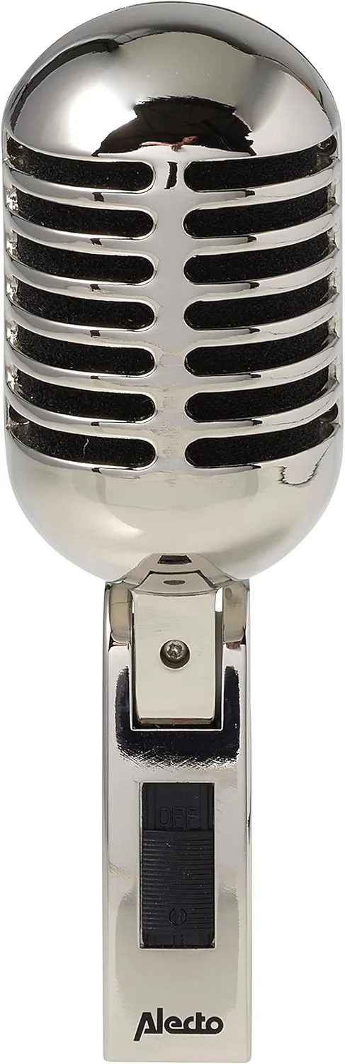 میکروفون آواز داینامیک Alecto UDM-60 - میکروفون آواز وینتیج - محدوده فرکانس 60Hz-16kHz - کابل 5 متری XLR - نقره ای میکروفون آواز داینامیک Alecto UDM-60 - میکروفون آواز وینتیج - محدوده فرکانس 60Hz-16kHz - کابل 5 متری XLR - نقره ای