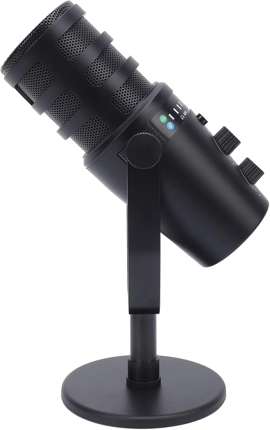 میکروفون دینامیکی سیمی قدرتمند PUSOKEI با USB-XLR - برای کارائوکه و مصاحبه های زنده - میکروفون دینامیکی با پایه