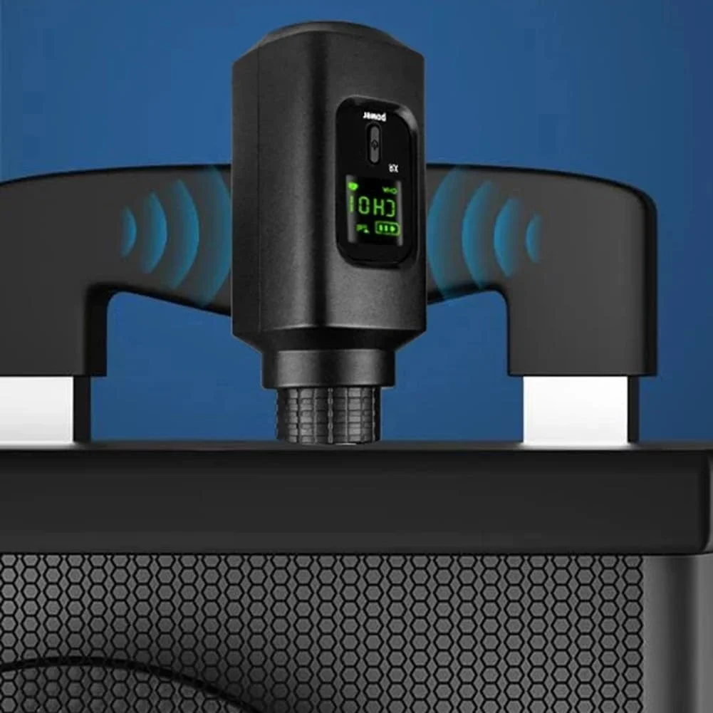 مبدل میکروفون بی سیم UHF، میکروفون خازنی، تبدیل میکروفون سیمی به بی سیم، مجموعه مبدل برای گیتار، میکروفون سیمی دینامیک (1 در 1)