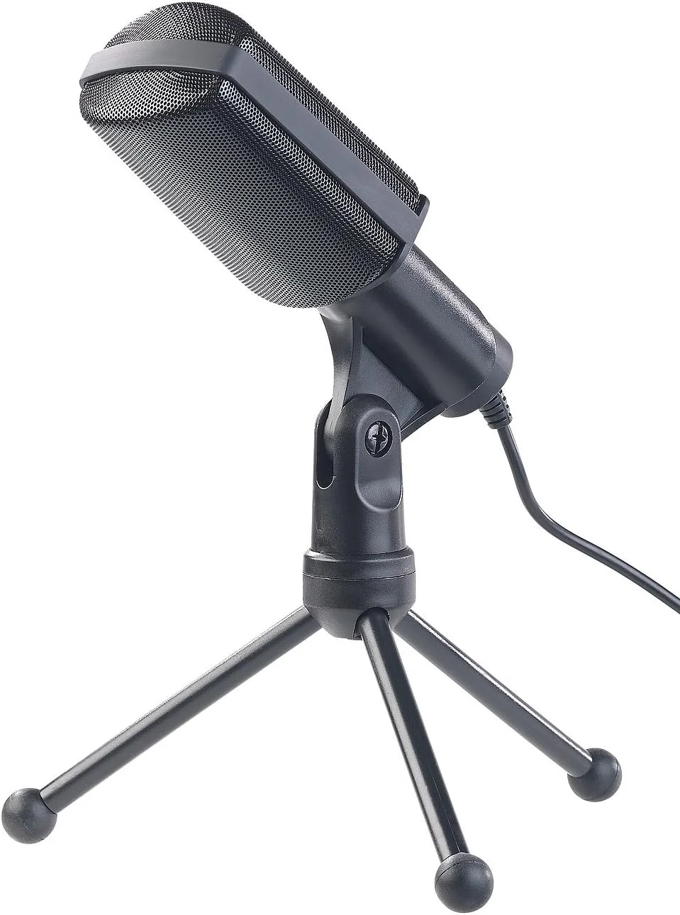 میکروفون USB کندانسور حرفه ای auvisio برای ضبط استودیویی، مینی سه پایه (میکروفون کندانسور، میکروفون PC، لپ تاپ رومیزی)