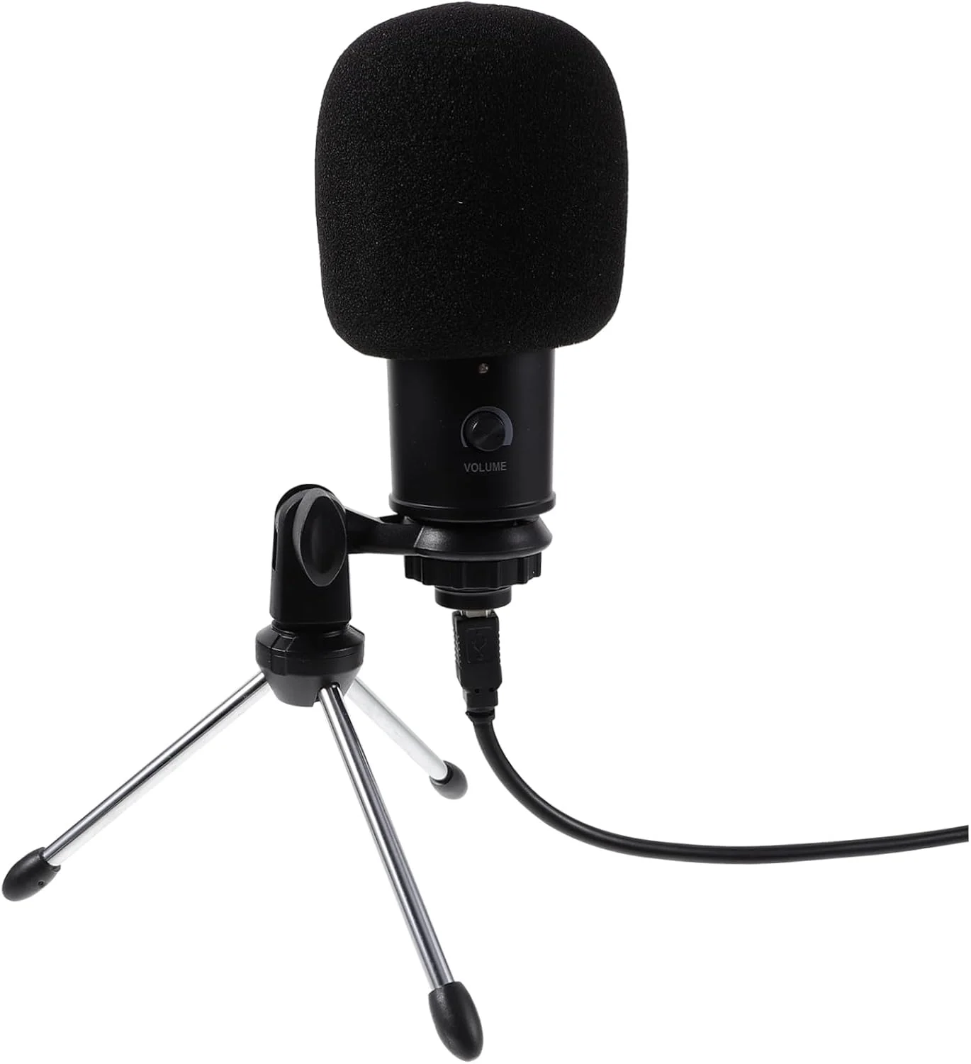 میکروفون کاندنسر کاردیوئید USB UPKOCH با پایه رومیزی، کاهش نویز، اتصال آسان، مناسب برای استریم، پادکست، چت تصویری، بازی و ضبط صدا به همراه سه پایه رومیزی با ثبات