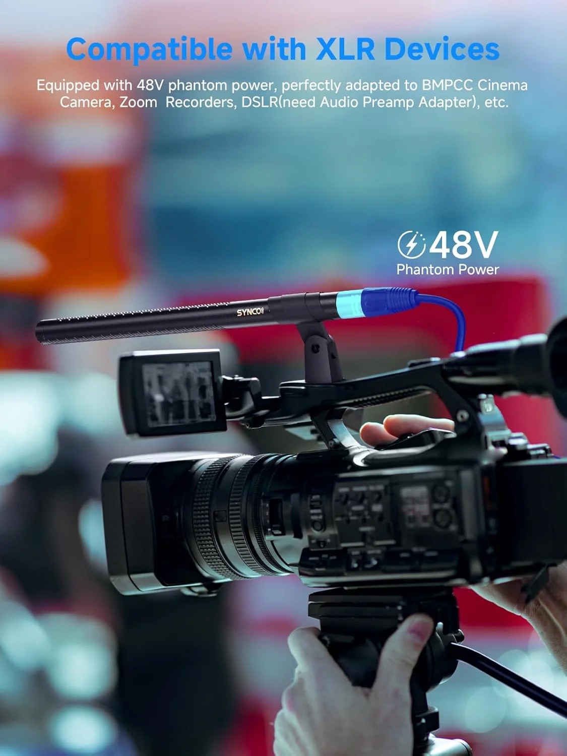 میکروفون شاتگان XLR سینکو مدل Mic-D2 به همراه محافظ باد، مناسب برای ضبط فیلم، صداگذاری و مصاحبه با کمکوردر، میکسر و رکوردر، میکروفون کاندنسر شاتگان حرفه ای با الگوی قطبی سوپرکاردیوید میکروفون شاتگان XLR سینکو مدل Mic-D2 به همراه محافظ باد، مناسب برای ضبط فیلم، صداگذاری و مصاحبه با کمکوردر، میکسر و رکوردر، میکروفون کاندنسر شاتگان حرفه ای با الگوی قطبی سوپرکاردیوید