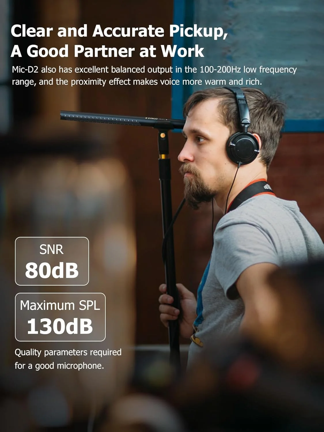 میکروفون شاتگان XLR سینکو مدل Mic-D2 به همراه محافظ باد، مناسب برای ضبط فیلم، صداگذاری و مصاحبه با کمکوردر، میکسر و رکوردر، میکروفون کاندنسر شاتگان حرفه ای با الگوی قطبی سوپرکاردیوید میکروفون شاتگان XLR سینکو مدل Mic-D2 به همراه محافظ باد، مناسب برای ضبط فیلم، صداگذاری و مصاحبه با کمکوردر، میکسر و رکوردر، میکروفون کاندنسر شاتگان حرفه ای با الگوی قطبی سوپرکاردیوید