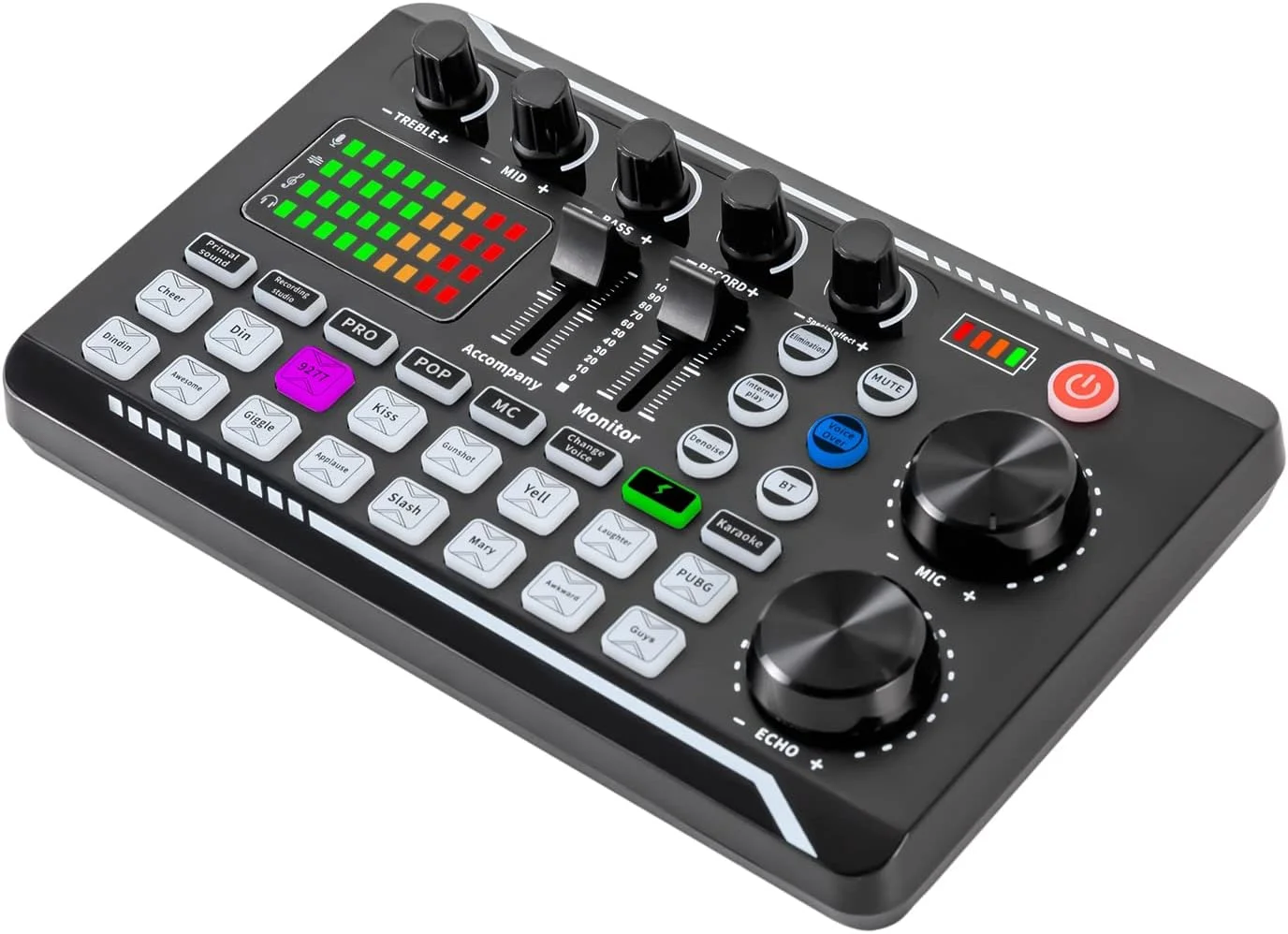 میکروفون استریمینگ، ست میکروفون پادکست، میکروفون کاندنسر کاردیوئید USB، ست میکسر صدا با کارت صدا برای استریمینگ/پادکست/ضبط