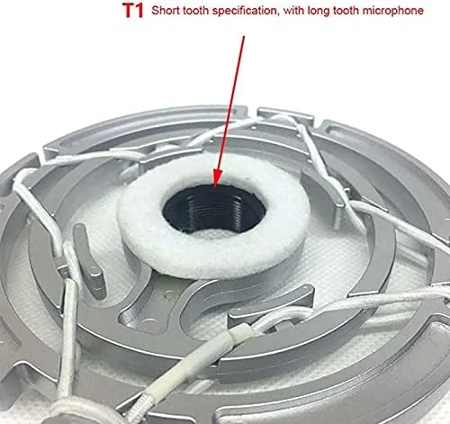 لرزه‌گیر میکروفون خازنی دینامیک با دیافراگم بزرگ پلاستیکی، لرزه‌گیر فلزی میکروفون خازنی