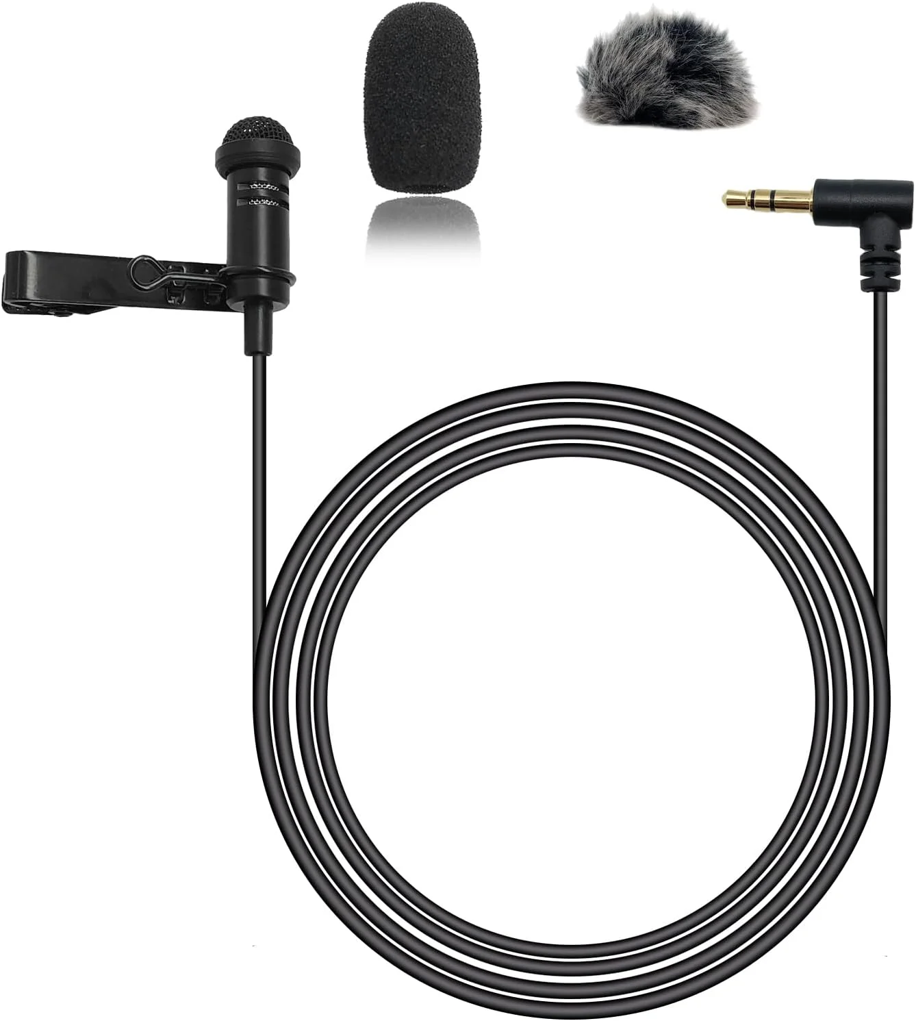 میکروفون یقهای مینیاتوری، میکروفون کندانسور سیمدار، میکروفون یقهای گیرهای، برای Rode GO II Wireless Pro، برای DJI Wireless Mic 2 (پلاگین 3.5 میلیمتری TRS با زاویه 90 درجه برای DJI) میکروفون یقهای مینیاتوری، میکروفون کندانسور سیمدار، میکروفون یقهای گیرهای، برای Rode GO II Wireless Pro، برای DJI Wireless Mic 2 (پلاگین 3.5 میلیمتری TRS با زاویه 90 درجه برای DJI)