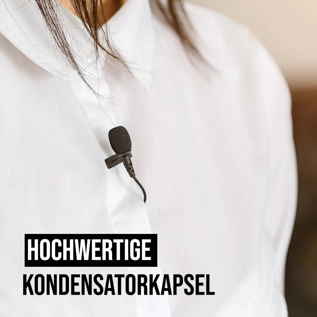 میکروفون یقه‌ای حرفه‌ای و قابل حمل RØDE Lavalier GO + آداپتور SC4 TRS به TRRS (سازگار با تلفن‌های هوشمند و لپ‌تاپ - 3.5 میلی‌متری) برای پخش، فیلم، تولید محتوا، ضبط صدا در محل و استودیو