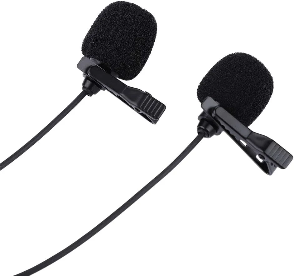 میکروفون یقهای ASHATA، میکروفون گیرهای دوگانه اومنیدیرکشنال خازنی قابل حمل، میکروفون یقهای هندزفری با فیش 3.5 میلیمتری برای ضبط میکروفون یقهای ASHATA، میکروفون گیرهای دوگانه اومنیدیرکشنال خازنی قابل حمل، میکروفون یقهای هندزفری با فیش 3.5 میلیمتری برای ضبط