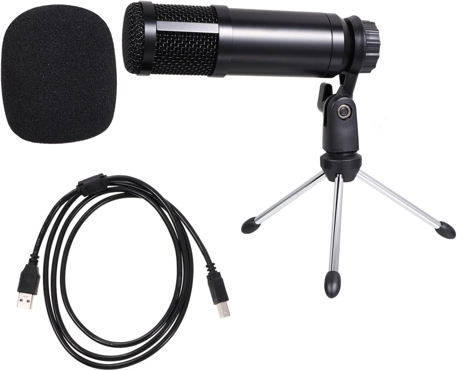 میکروفون USB کامپیوتر UPKOCH، میکروفون کندانسور برای پادکست کامپیوتر، پخش زنده با پایه برای ضبط استودیویی و صدای بازی