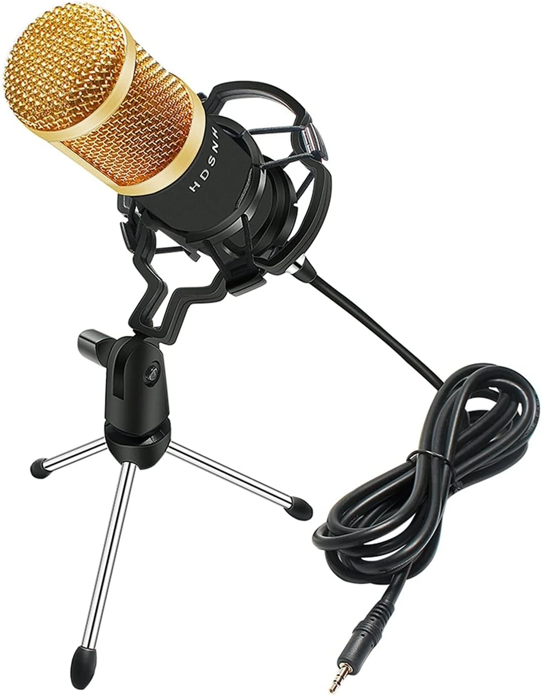 میکروفون BM 800 میکروفون خازنی ضبط صدا کیت شامل لرزه گیر + فوم محافظ + کابل برای پخش رادیویی و آواز خواندن (رنگ: 4)