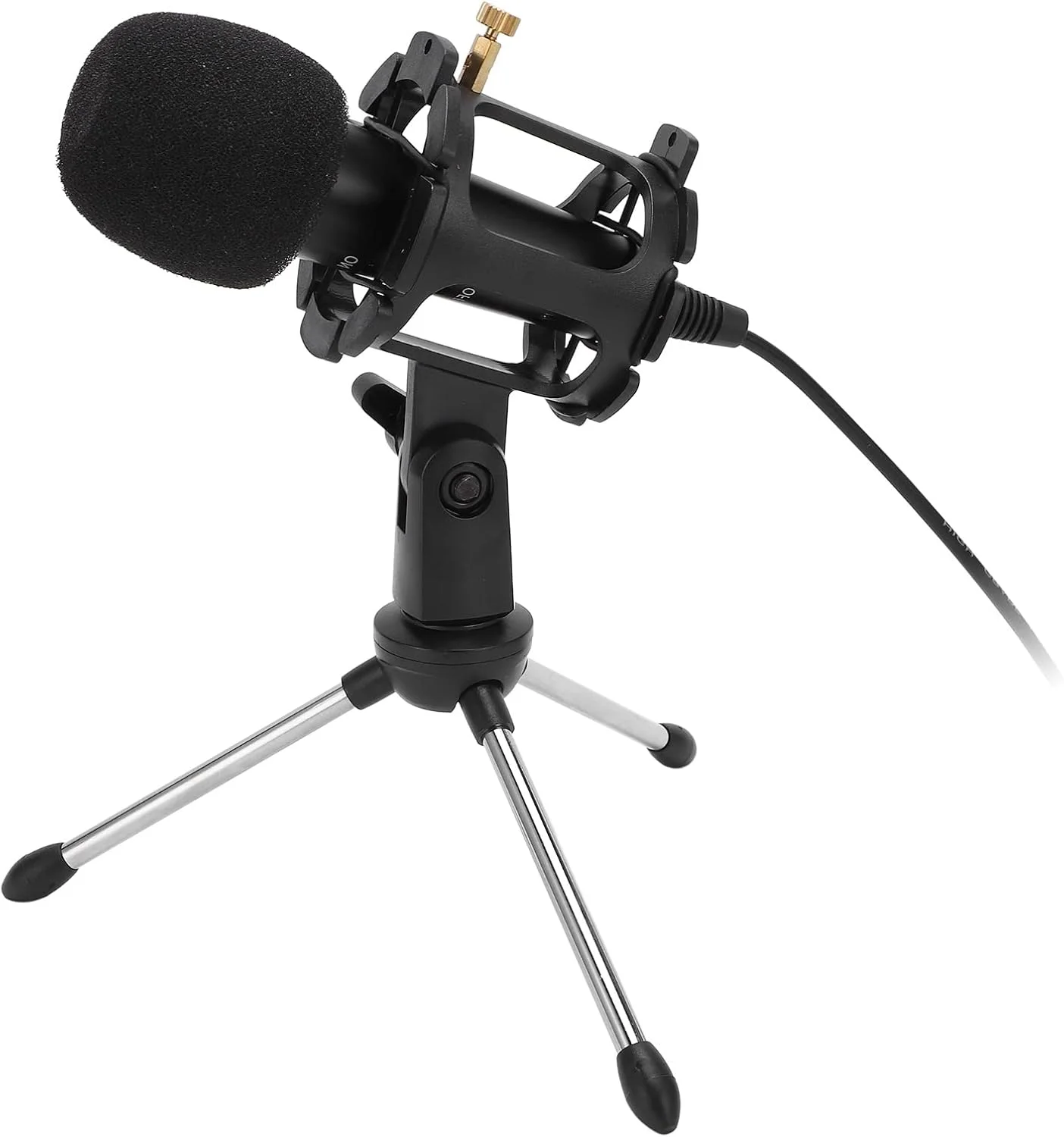 میکروفون صوتی کاردیوئید، میکروفون های کاندنسر USB کامپیوتر، مجموعه میکروفون ضبط پادکست با سه پایه تاشو برای استریم ضبط استودیو
