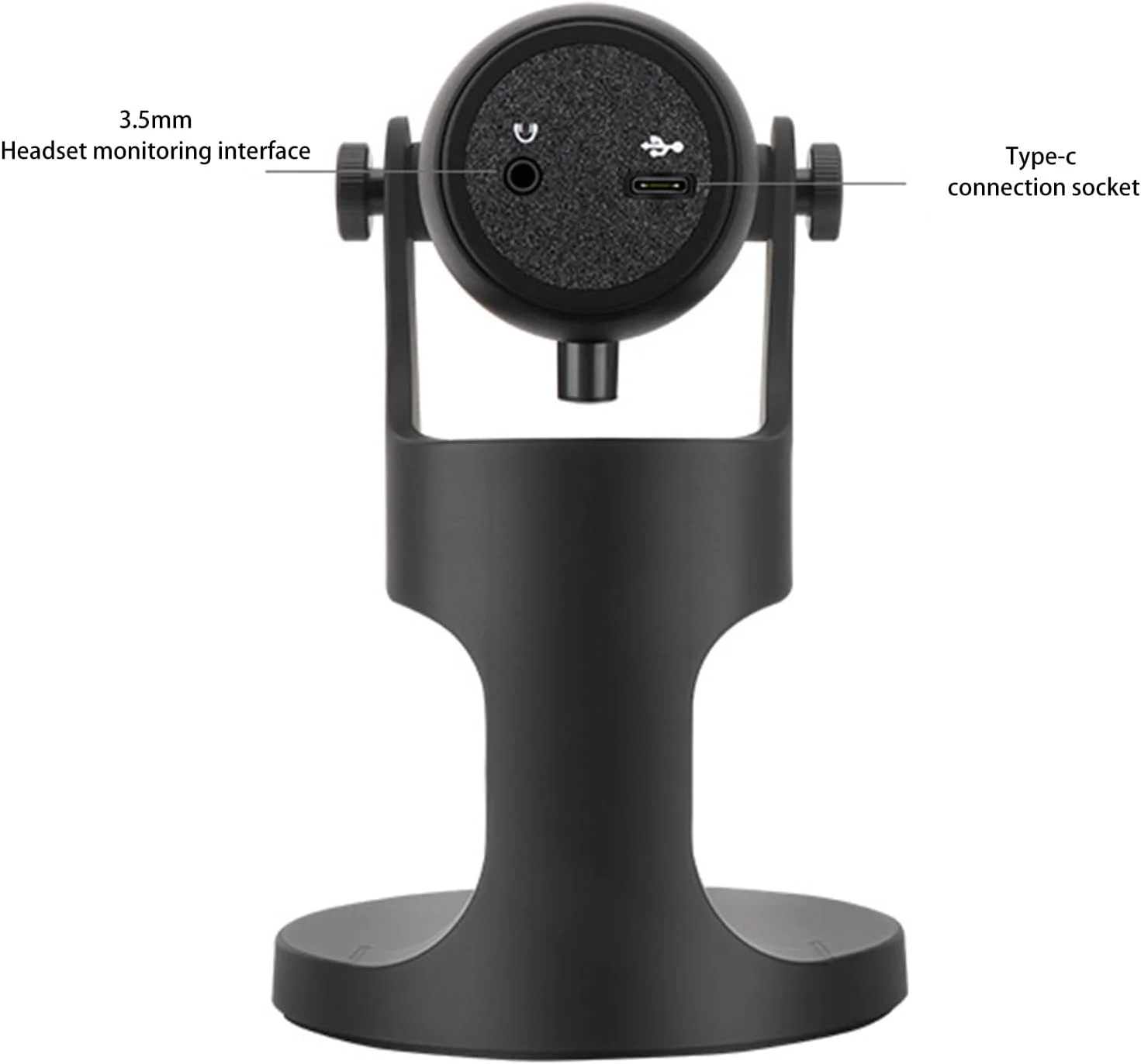 میکروفون USB اریس، میکروفون کاندنسر کامپیوتر برای PC/لپ تاپ/تلفن، میکروفون گیمینگ، خروجی هدفون، کنترل صدا، USB Plug-and-Play، دکمه بی صدا LED، برای استریمینگ، پادکست