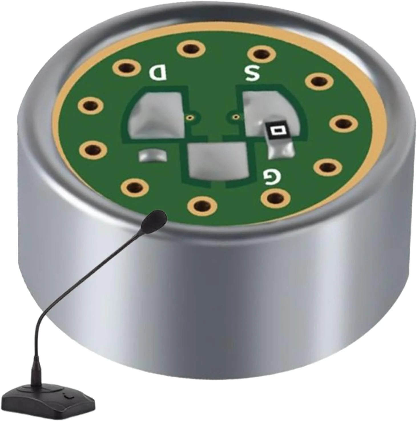 کارتریج میکروفون بی سیم، جایگزین پیکاپ میکروفون، 14 میلی متر، هسته های میکروفون یک طرفه، کندانسور الکترت برای ضبط صدای حساس کنفرانس