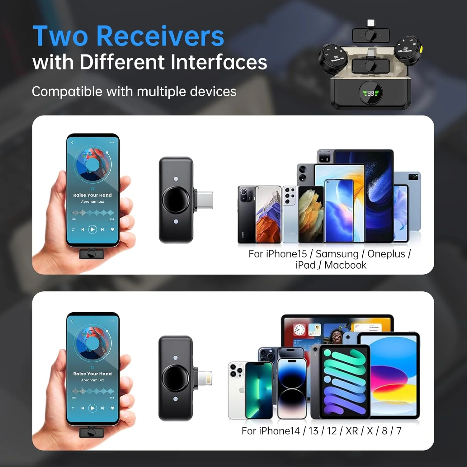 میکروفون یقه ای بی سیم مینی، میکروفون بلوتوثی بی سیم برای آیفون/اندروید/کامپیوتر، میکروفون بی سیم برای یوتیوب، ولاگ، استریمینگ، توییچ، فیسبوک لایو