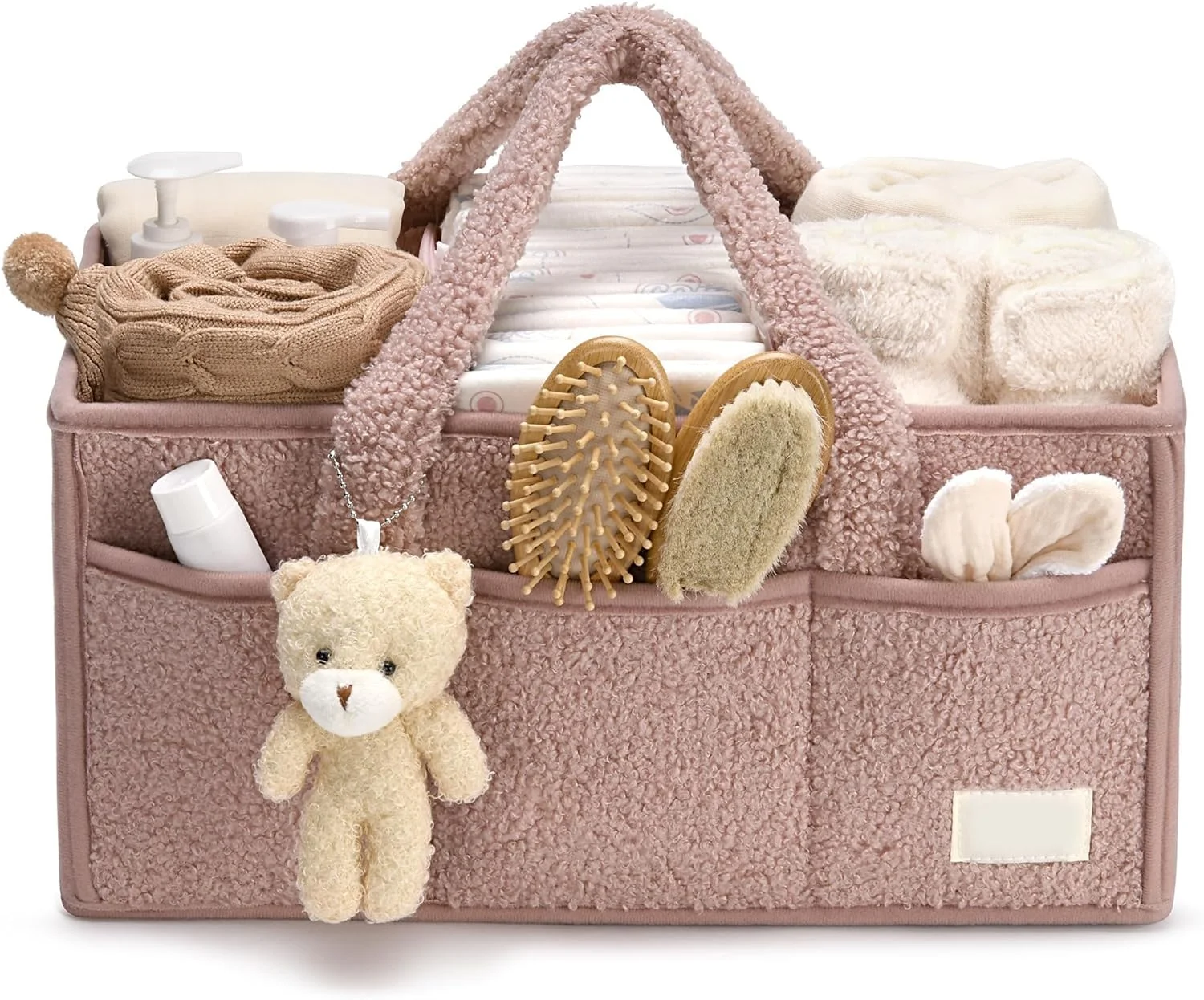 سبد نظم دهنده لوازم کودک برای میز تعویض، سبد ذخیره سازی کودک برای پوشک و دستمال مرطوب، هدیه برای جشن نوزادی، ذخیره سازی قابل حمل پوشک، ملزومات نوزاد (صورتی) سبد نظم دهنده لوازم کودک برای میز تعویض، سبد ذخیره سازی کودک برای پوشک و دستمال مرطوب، هدیه برای جشن نوزادی، ذخیره سازی قابل حمل پوشک، ملزومات نوزاد (صورتی)