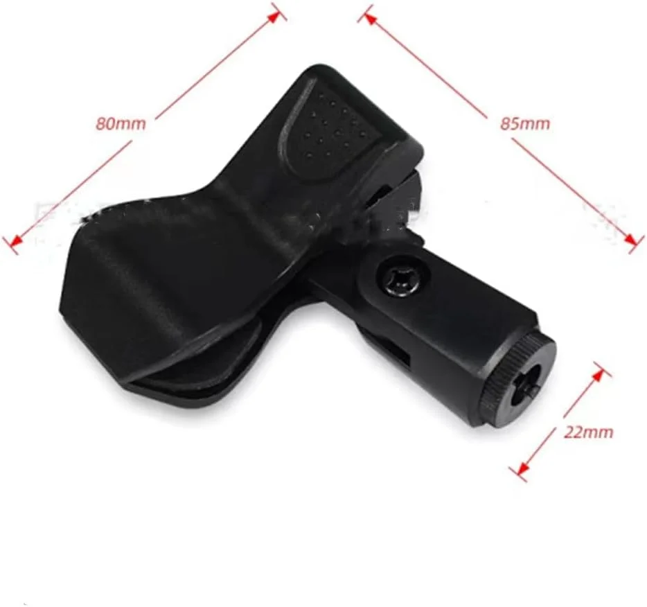 نگهدارنده میکروفون یونیورسال، 3 عدد گیره میکروفون انعطاف پذیر، نگهدارنده میکروفون مشکی، گیره میکروفون برای میکروفون بی سیم و دستی، مناسب برای استیج