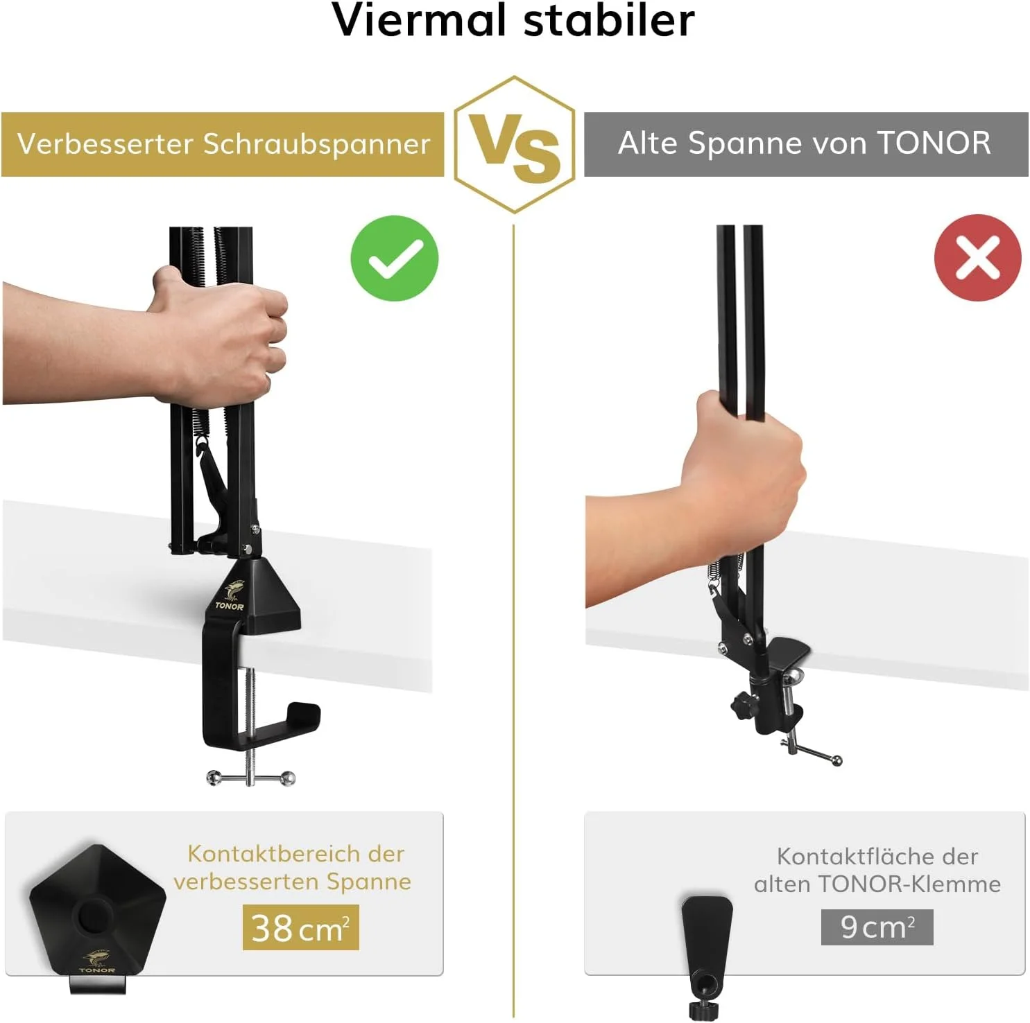 پایه میکروفون TONOR، بازوی میکروفون قابل تنظیم با پاپ شیلد، آداپتور 3/8 اینچ به 5/8 اینچ، گیره میکروفون، گیره بهبود یافته با عملکرد بالا و سازگاری بالا، T20 پایه میکروفون TONOR، بازوی میکروفون قابل تنظیم با پاپ شیلد، آداپتور 3/8 اینچ به 5/8 اینچ، گیره میکروفون، گیره بهبود یافته با عملکرد بالا و سازگاری بالا، T20