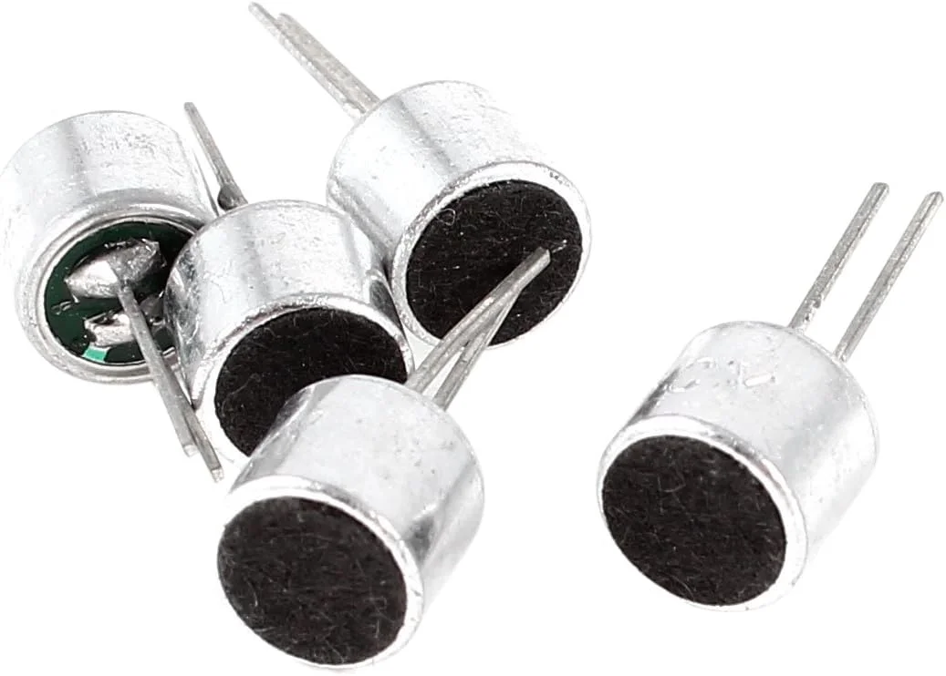 ۵ عدد کپسول میکروفون الکترت میکروفون ۶۰۵۰ پین PCB خازن