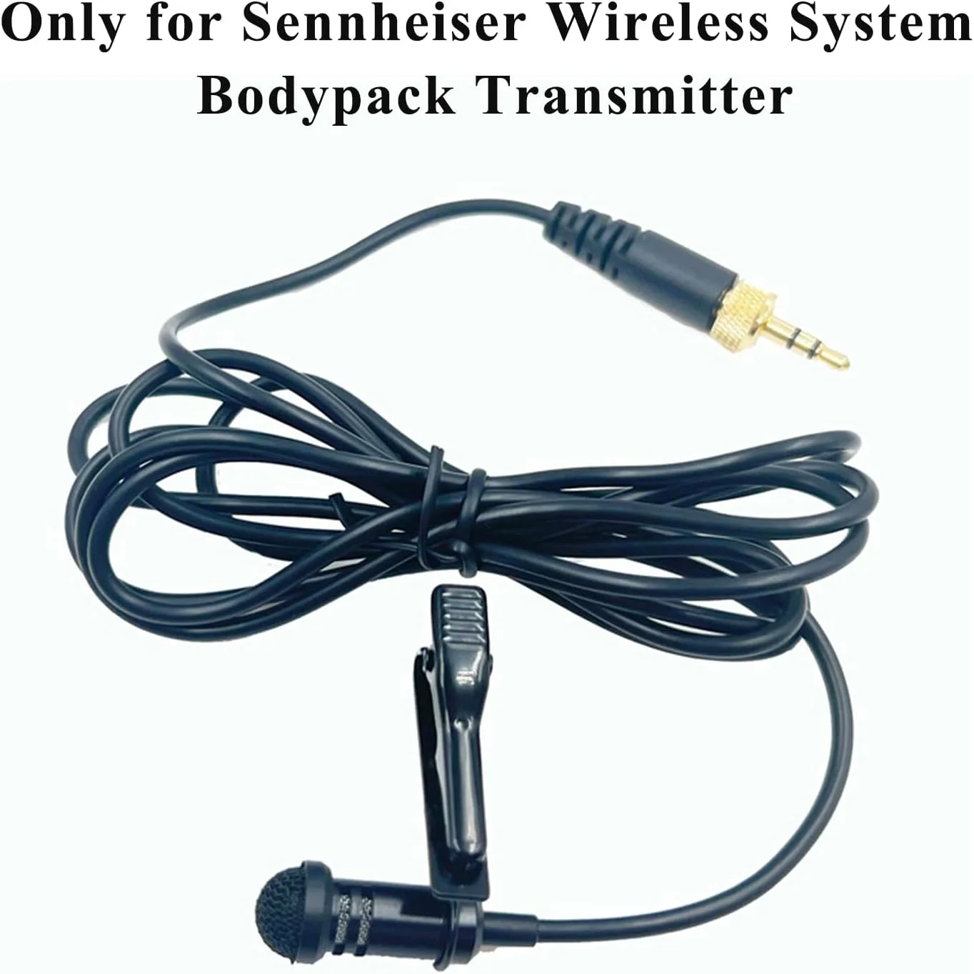 میکروفون یقه‌ای Lavalier سازگار با فرستنده‌های بی‌سیم Sennheiser EW100 EW300 EW500 SK100، میکروفون کاندنسر اومنی‌دایرکشنال TRS 3.5 میلی‌متری برای استریمینگ و ولاگ 1.5 متری
