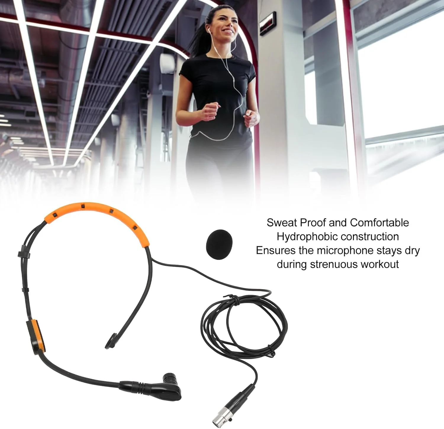 میکروفون خازنی هدست Yctze با ساختار آبگریز برای میکروفون هدست ورزشی (زرد) میکروفون خازنی هدست Yctze با ساختار آبگریز برای میکروفون هدست ورزشی (زرد)