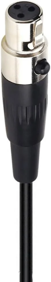میکروفون هدست جایگزین جنریک برای فرستنده جیبی AKG PT470، یک طرفه، مینی XLR 3 پین، کانکتور جک، کندانسور، مشکی