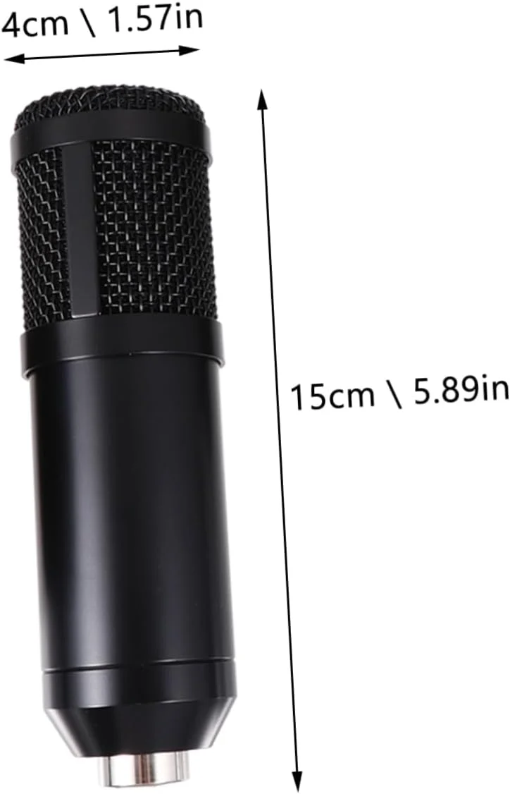 میکروفون کاندنسر USB برای ضبط کامپیوتر با پایه برای پادکست، پخش زنده و بازی، میکروفون چند منظوره سازگار با لپ تاپ و کامپیوتر رومیزی